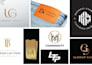 design a luxury monogram logo with minimalist style